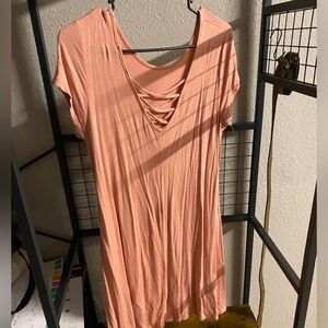Tan/Salmon color blouse slightly worn soft material